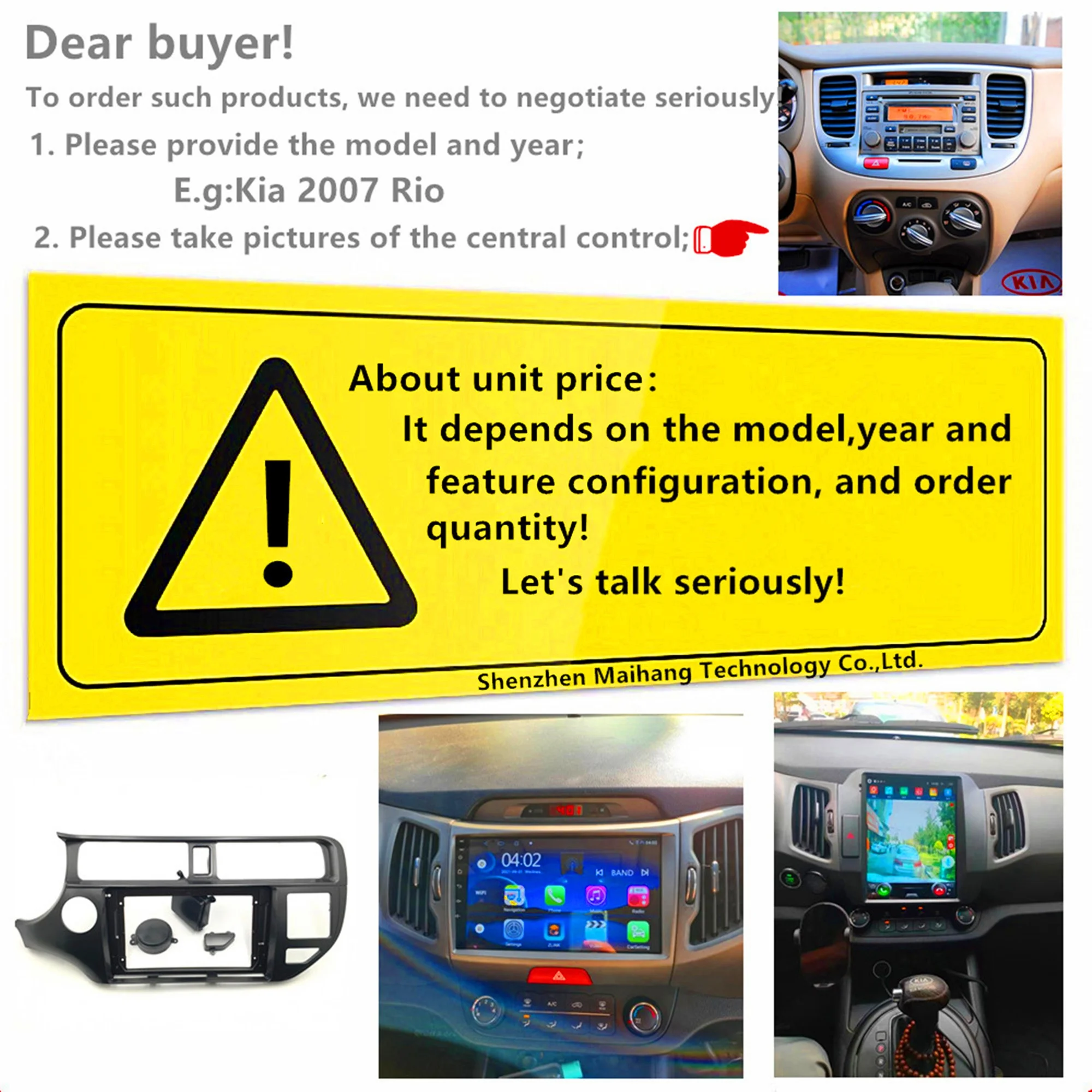 13inch Qled Screen Car Dvd Player Car Radio Android Car Stereo Radio