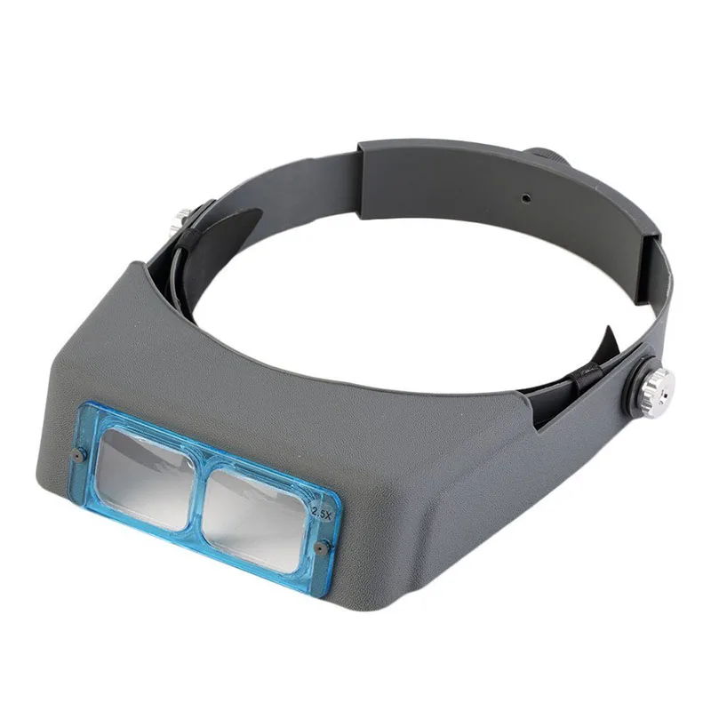 MG81007-B Head Band Magnifier Visor with 4 Real Glass Optical Lens