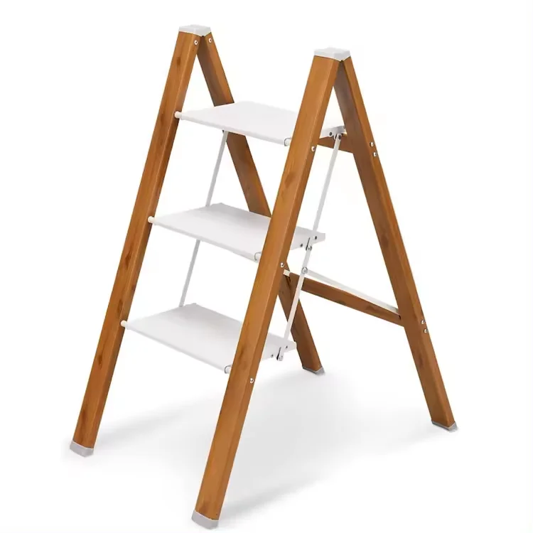 High Quality Three Step Ladder Good Selling  Aluminum Alloy Flower Ladder