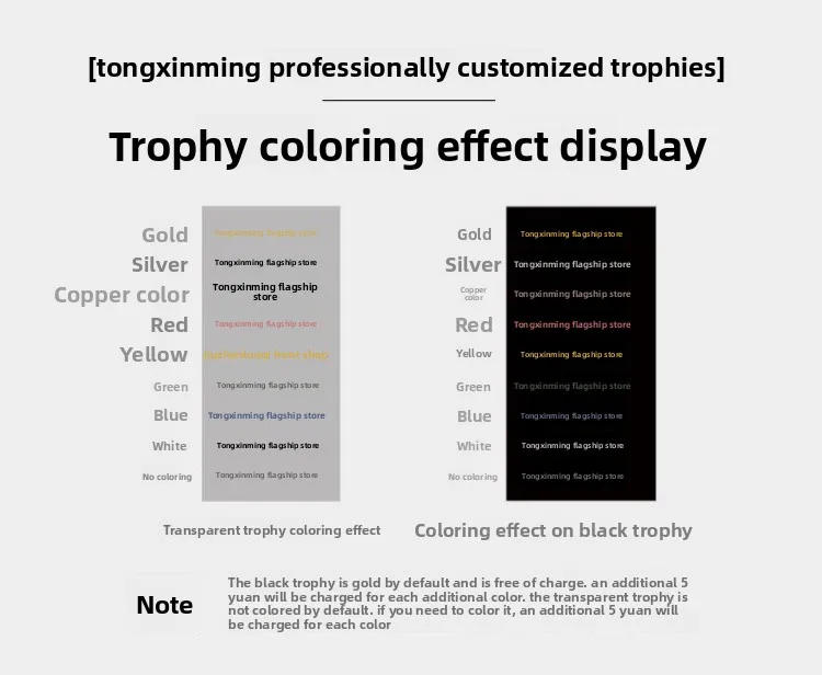 Customization options