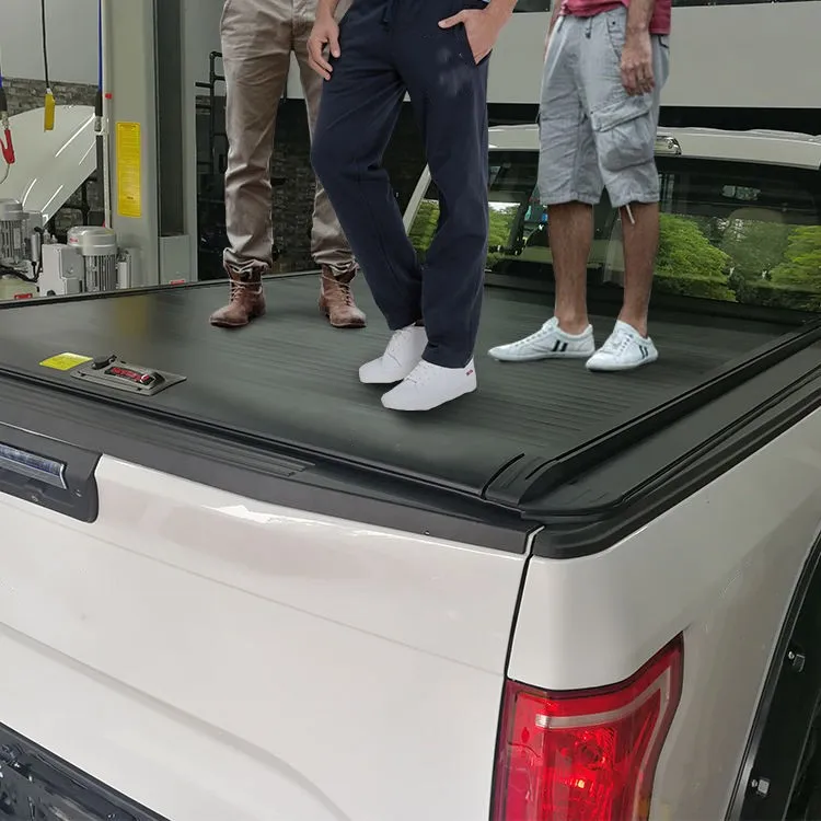 Aluminum Hard Retractable Pickup Truck Bed Cover Electric Tonneau Cover