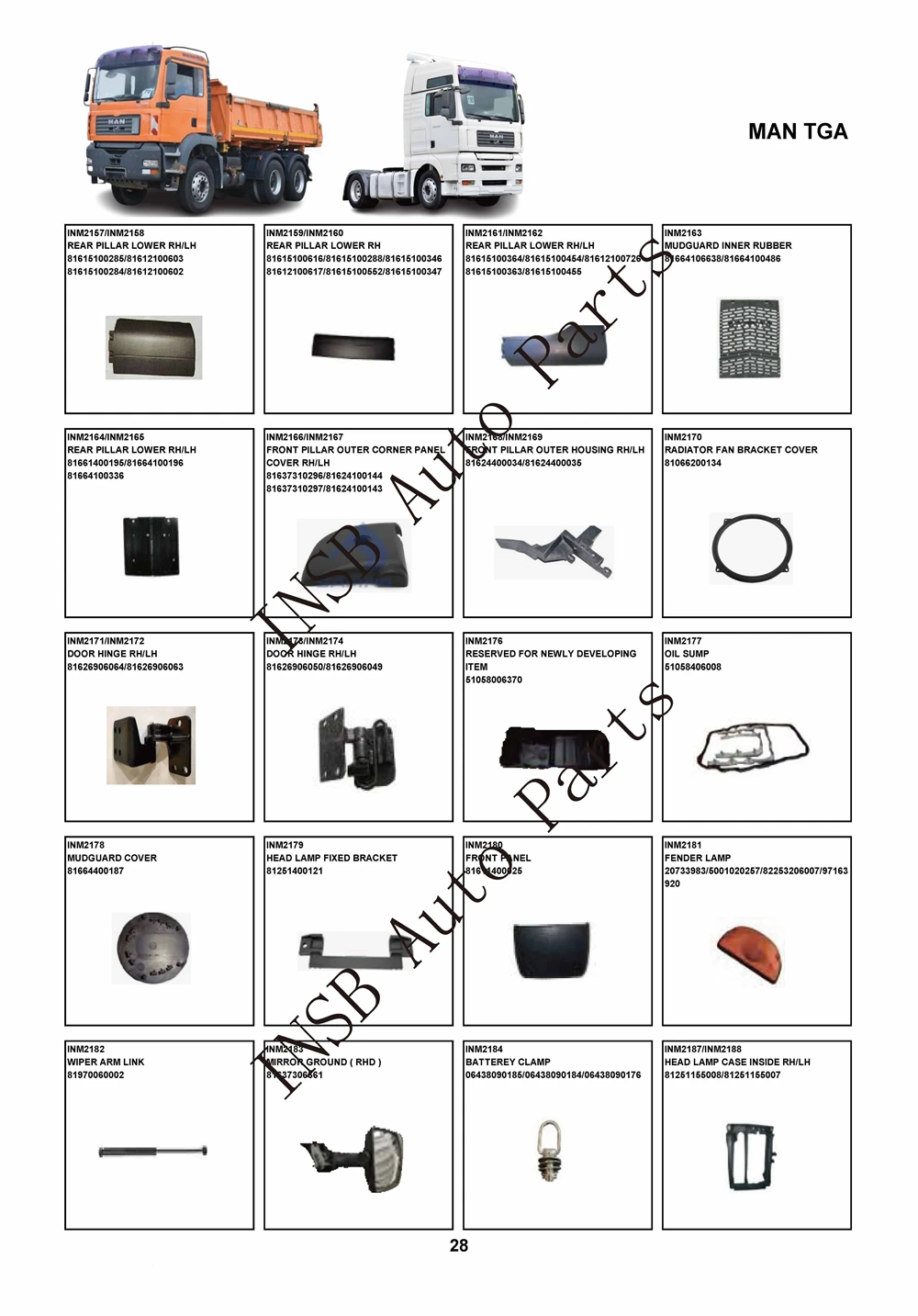 LED Fog Lamp for MAN TGA TGX TGS TRUCK Spare Parts