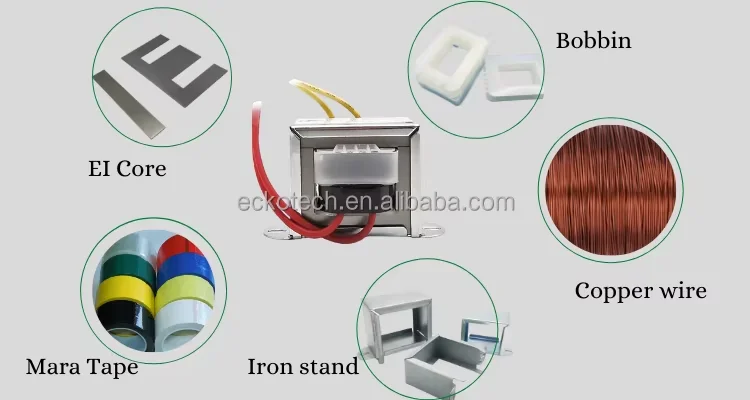 230VAC Input and 15VAC Output Power Transformer With Ei57x30