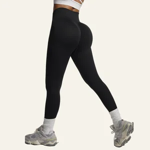 Top Selling Scrunch Butt Leggings Yoga Pants Four-Way Stretch High Waist Seamless Leggings for the Gym