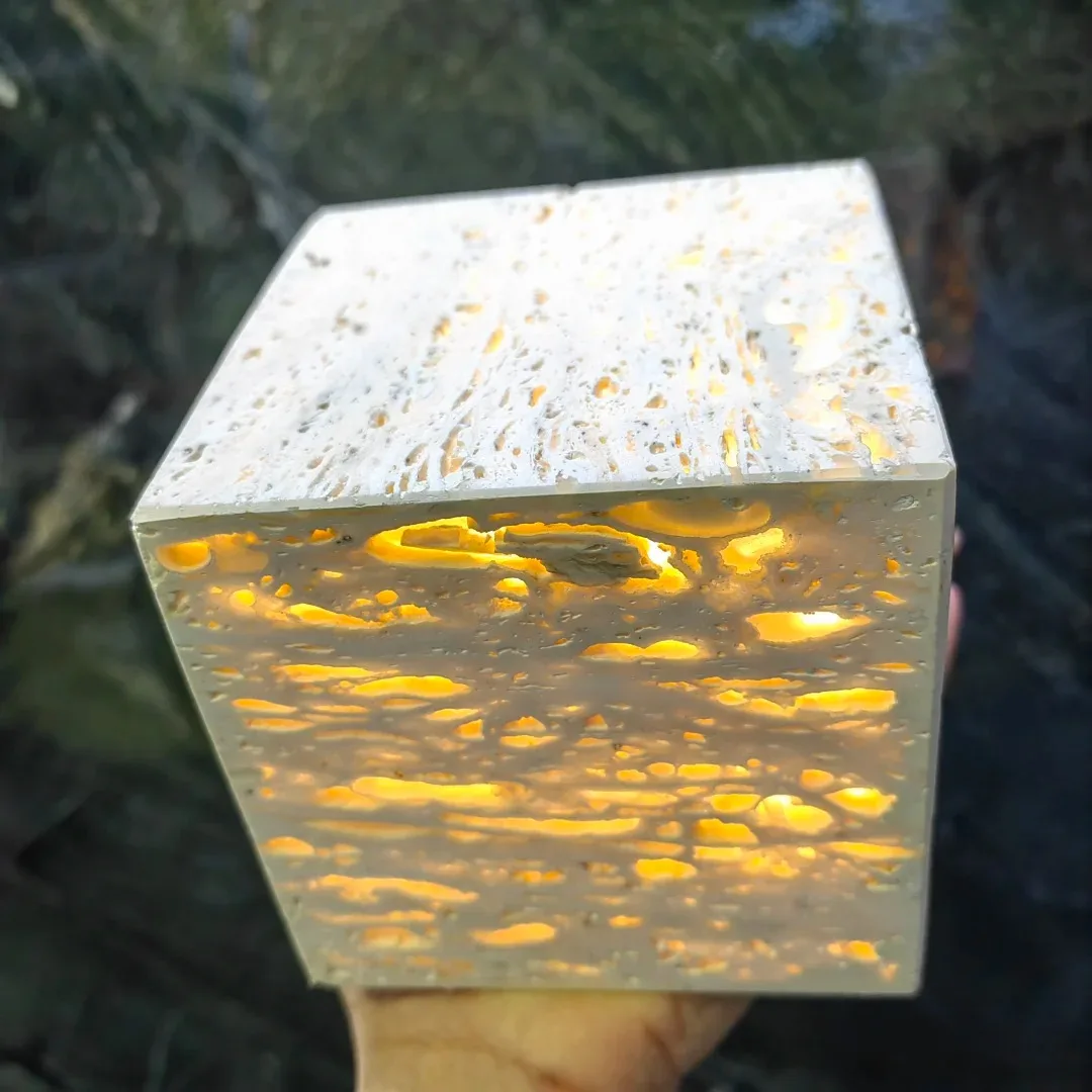 product customizable natural travertine ambient lights indoor bedroom bedside decorative marble lights wholesale price-4