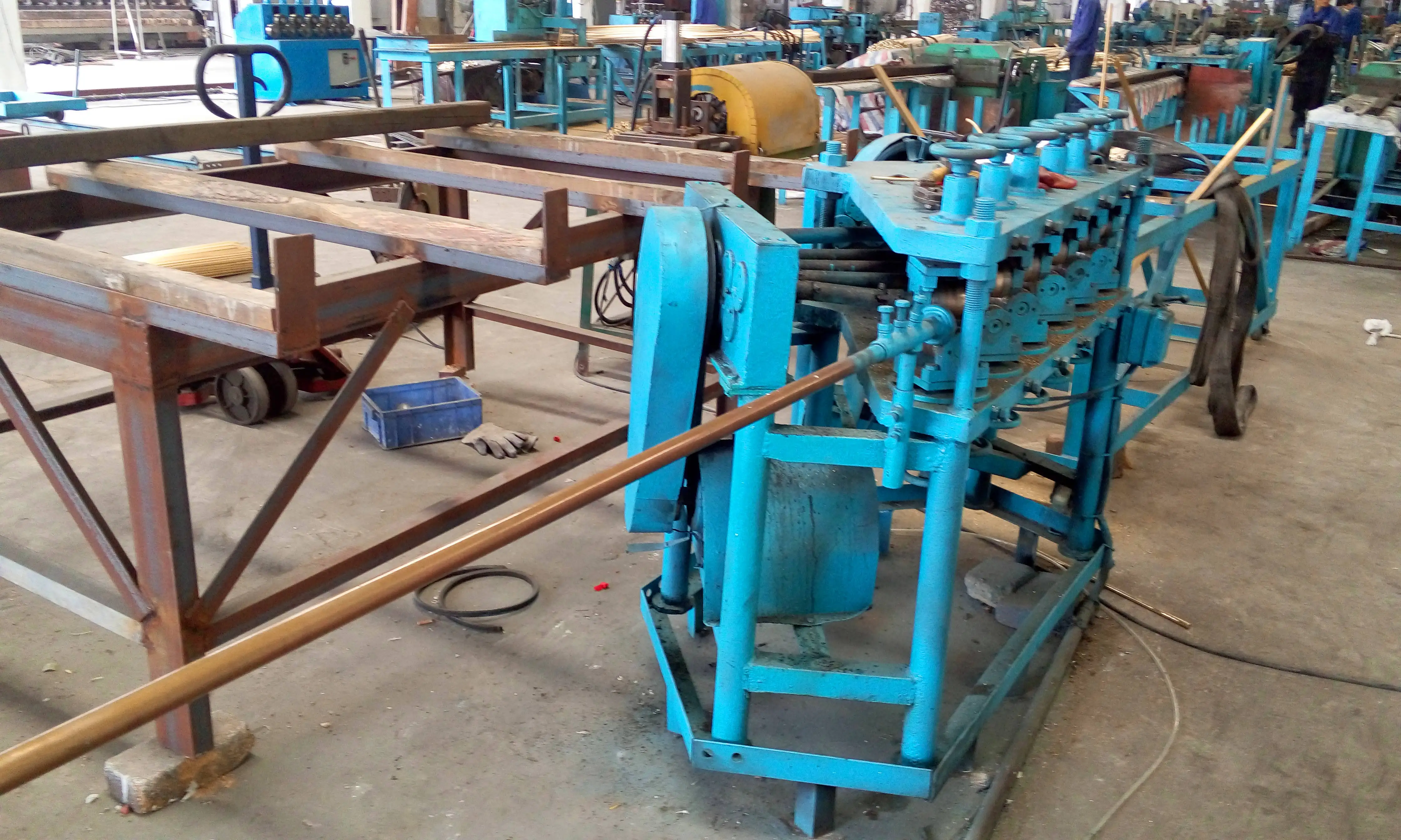 Factory Price Customized Steel Square Tube Iron Copper Brass Bar Aluminum Rod Straightening and Cutting Machine