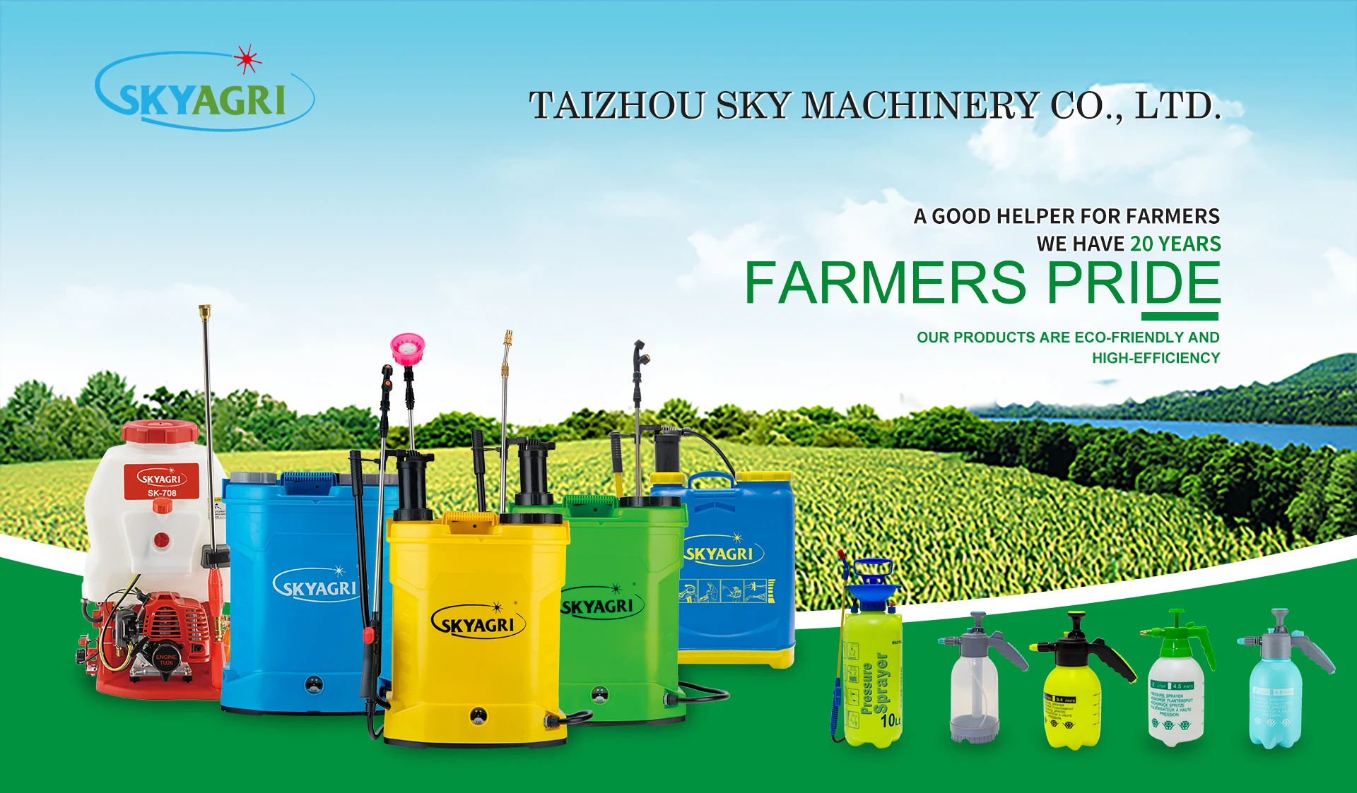 Knapsack Agriculture Sprayer Parts Plastic Brass Material Water Sprayer