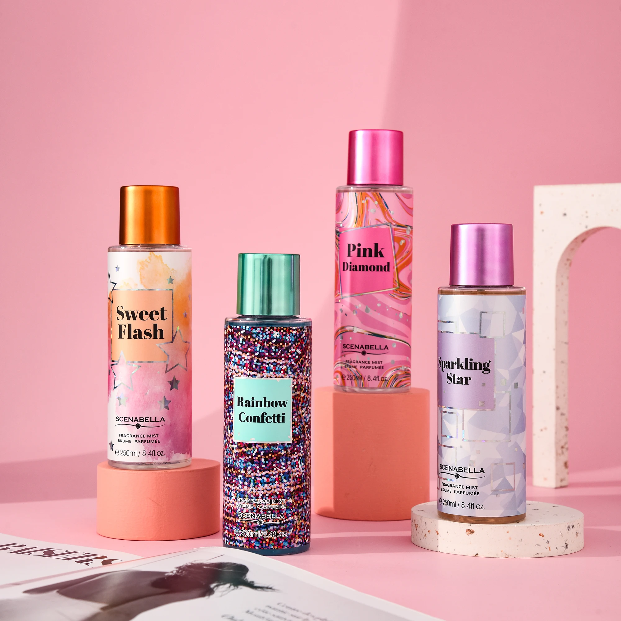 Scenabella Organic Body Skin Care Set 250ml Body Mist 236ml Lotion