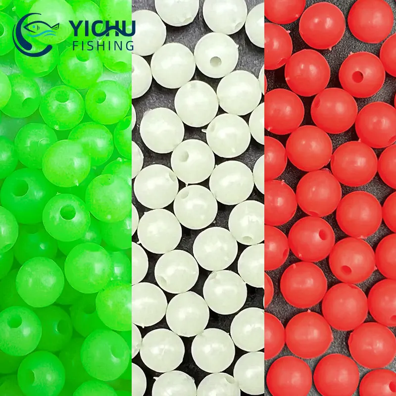 100pcs/lot Luminous Fishing Beads Soft Rubber Floa... – Vicedeal