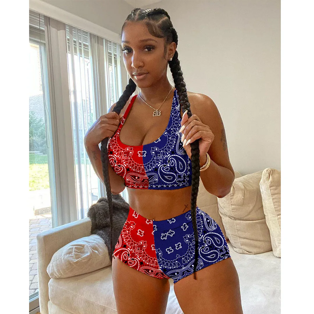 bandana two piece short set