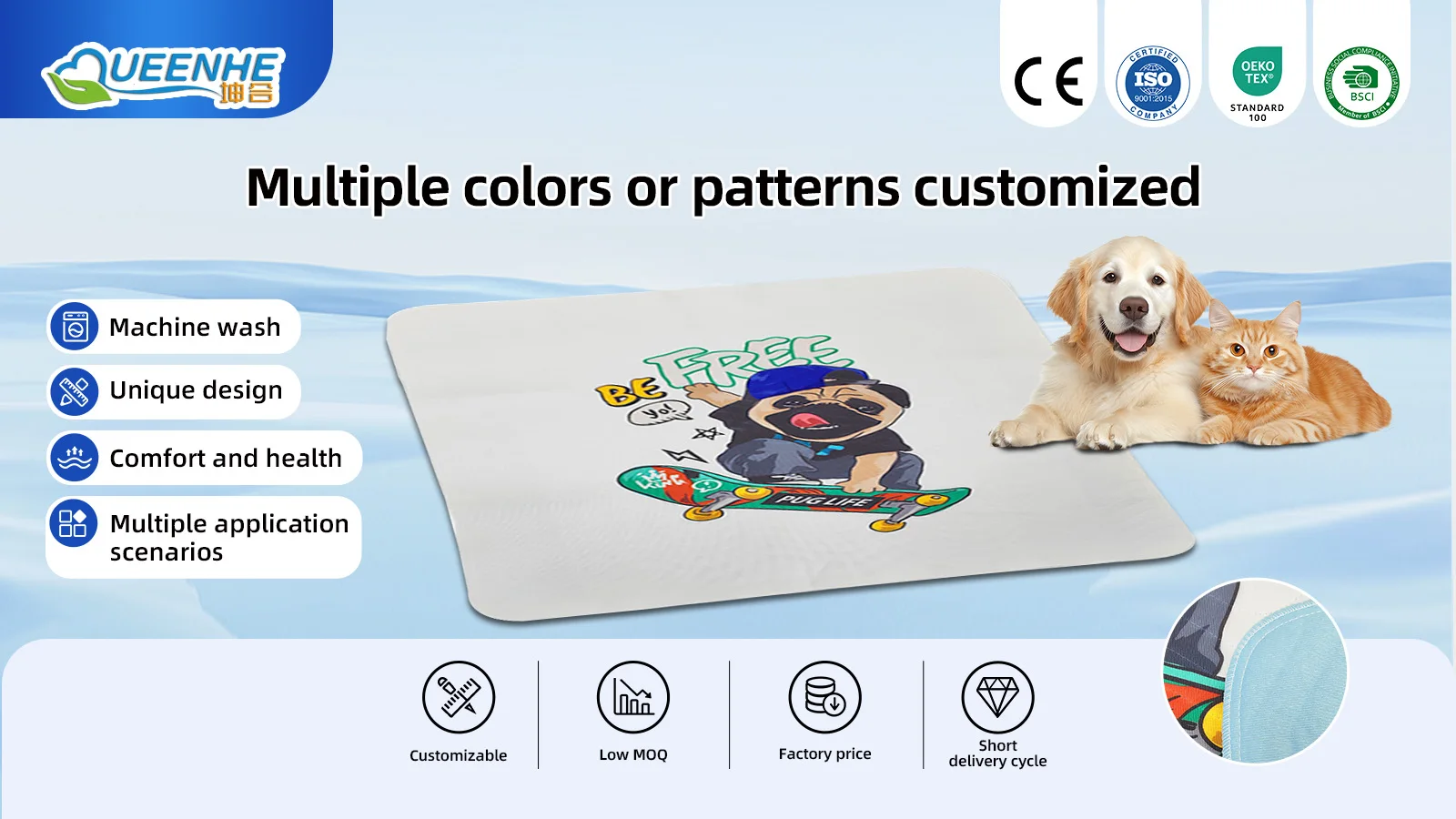 Wholesale Super Absorbent Waterproof Dog Pads Leak Proof Odor Control - product detail 1