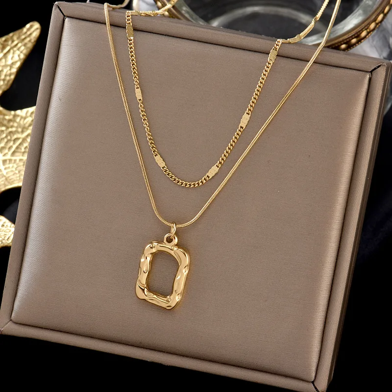 Buy Gold Plated Necklace,Double Layer 