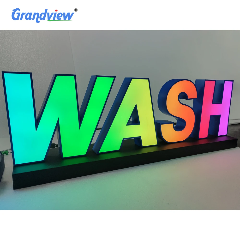 Outdoor Business Signage Backlit Storefront LED Illuminated Sign Store logo Sign 3d Channel Letter Sign for Advertising factory