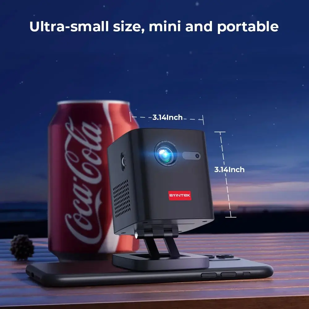 BYINTEK P19 Mini Small 3D Android DLP Pico Mobile Home Cinema Pocket Video Planetarium Projector Proyector Portatil 4K