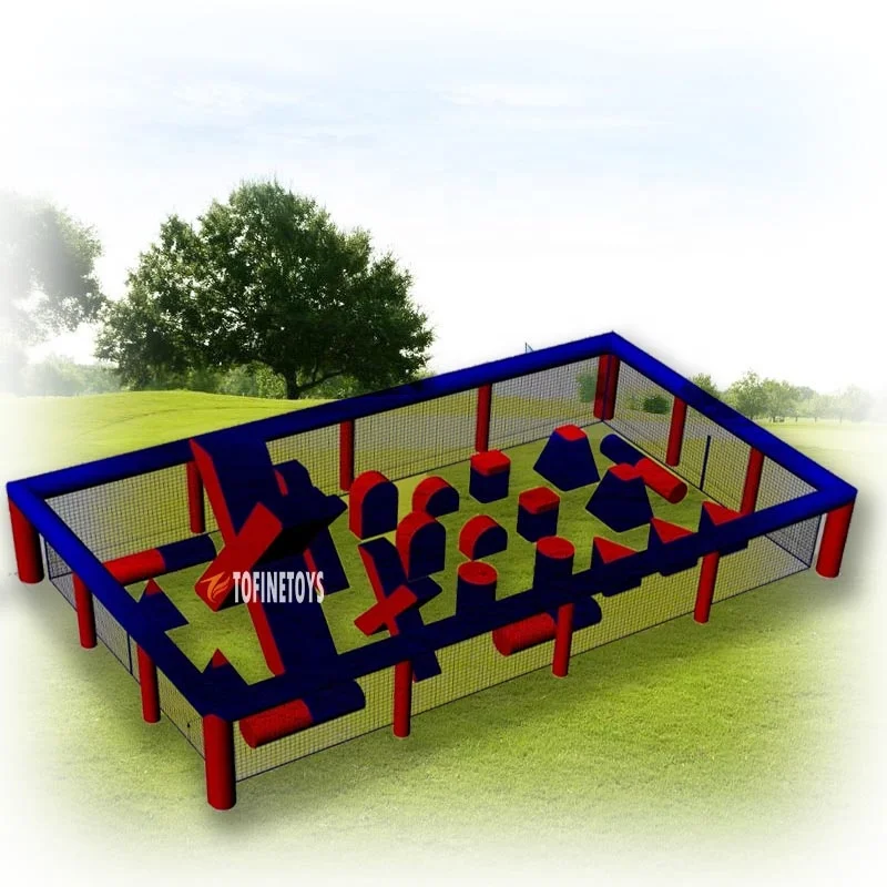 Paintball Arena Inflatable Bouncer Inflatable Air Bunkers Field for Outdoor Sports Event