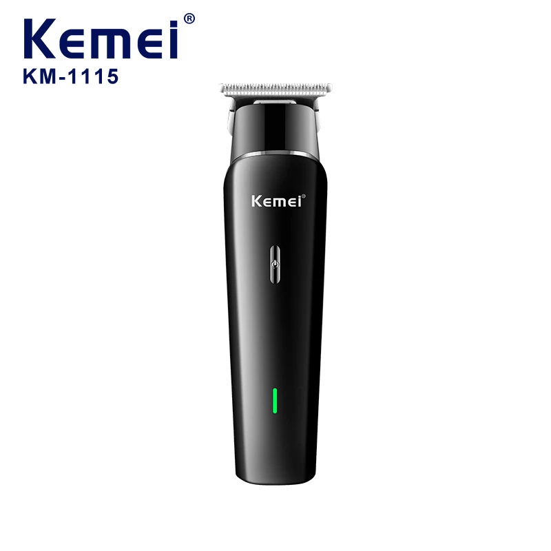 KM-1115 USB Recharge Electric Hair Trimmer Nose Trimmer Replaceable Ceramic Blade Heads Hair Clipper For Men