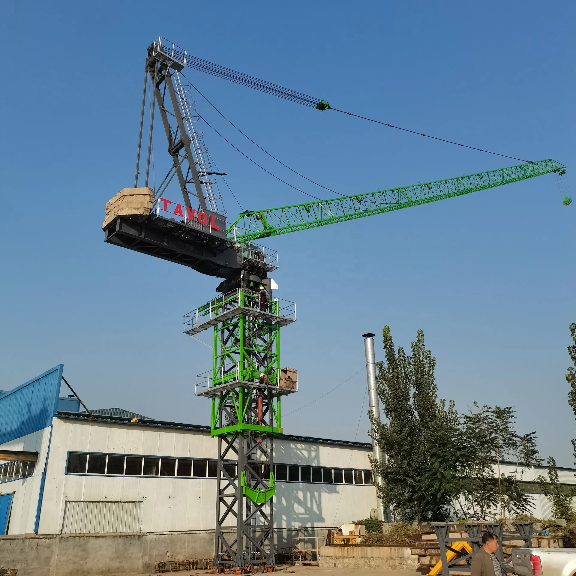 Max Load 6 Ton Mini  Tower Spider Luffing Portal Construction Lifter Crane