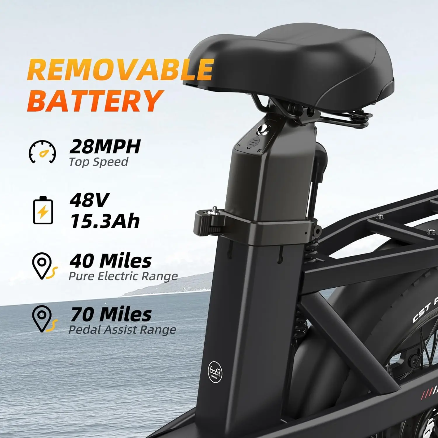 Baicycle 1500w Fatbike Dropshipping Electric E Fatbike 48V 15.3Ah Electric Fat Tire Tyre E Bike Mountain Ebike Foldable E-bike