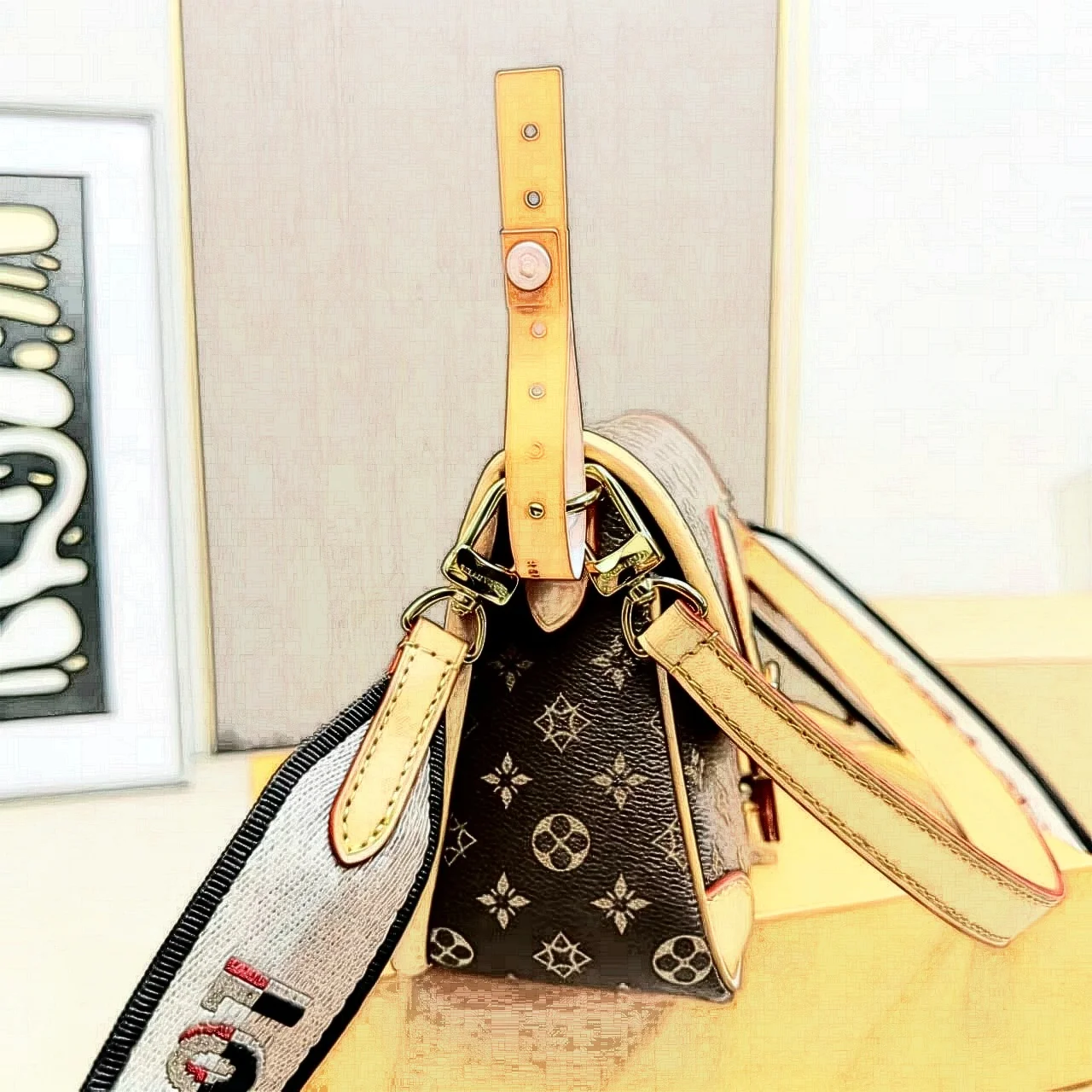 Burgundy Minimalist All Seasons Hobo Bag PU Leather Zipper Closure Underarm Shoulder Handbag Single Strap Travel & Daily Use