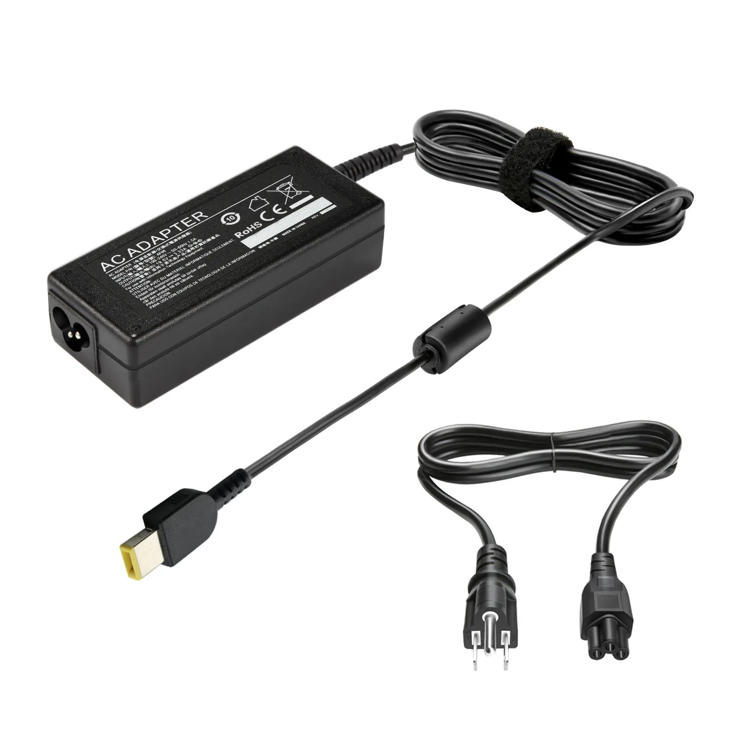 OEM Lenovo 65W Laptop Charger – 20V 3.25A Square Tip AC Adapter For ThinkPad
