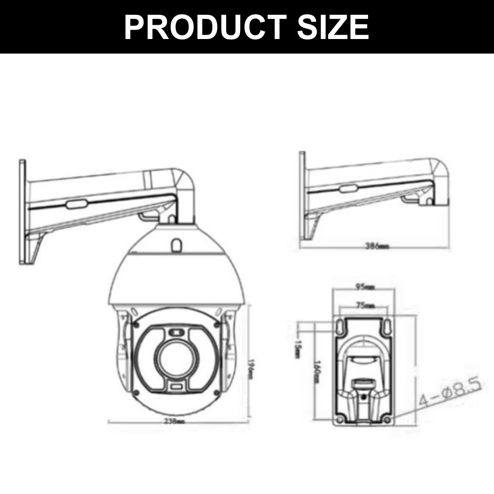 Anxinshi 4K 50X NetWork Camera Smart Analysis Audio Alarm Sony Starlight Laser 1000M Night Version IP PTZ Security Camera