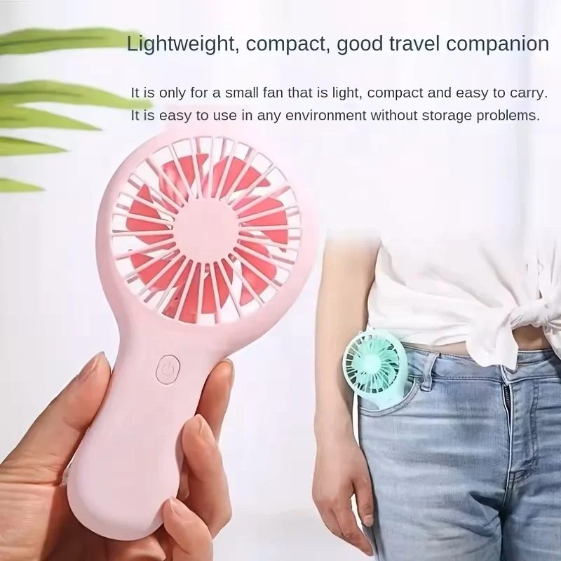Hand Fan Handheld Usb Plastic Table Fans Type C Portable Rechargeable Sports Mini Fan