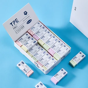 4color Basic Erasers Regular Design Easy Grip Erase Cleanly No Residue. Meets Students  Office Staffs Daily Needs