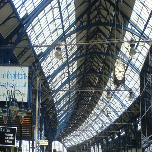 SteelSpan Pro Railway Station Roof System. Light Weight Space Frame Steel Structure