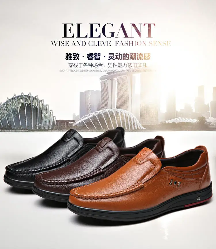 New Arrival Fashion Soft Leather Men's Business Formal Shoes Breathable ...