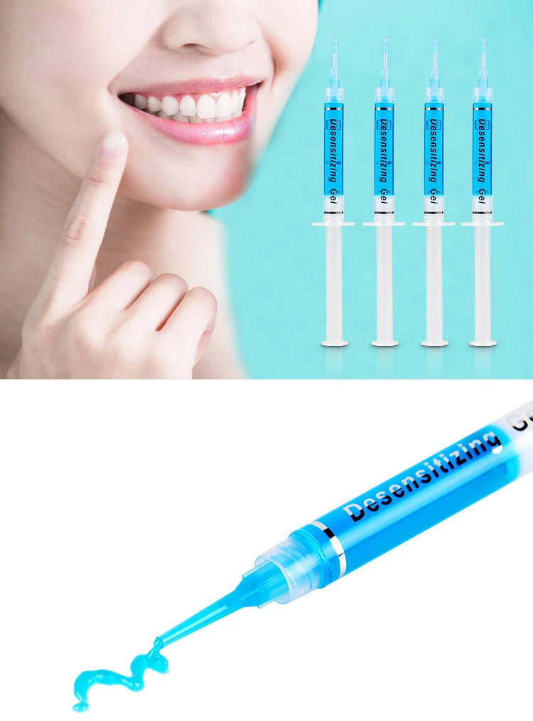 Effective Teeth Whitening Remineralization Desensitizing Gel Syringe