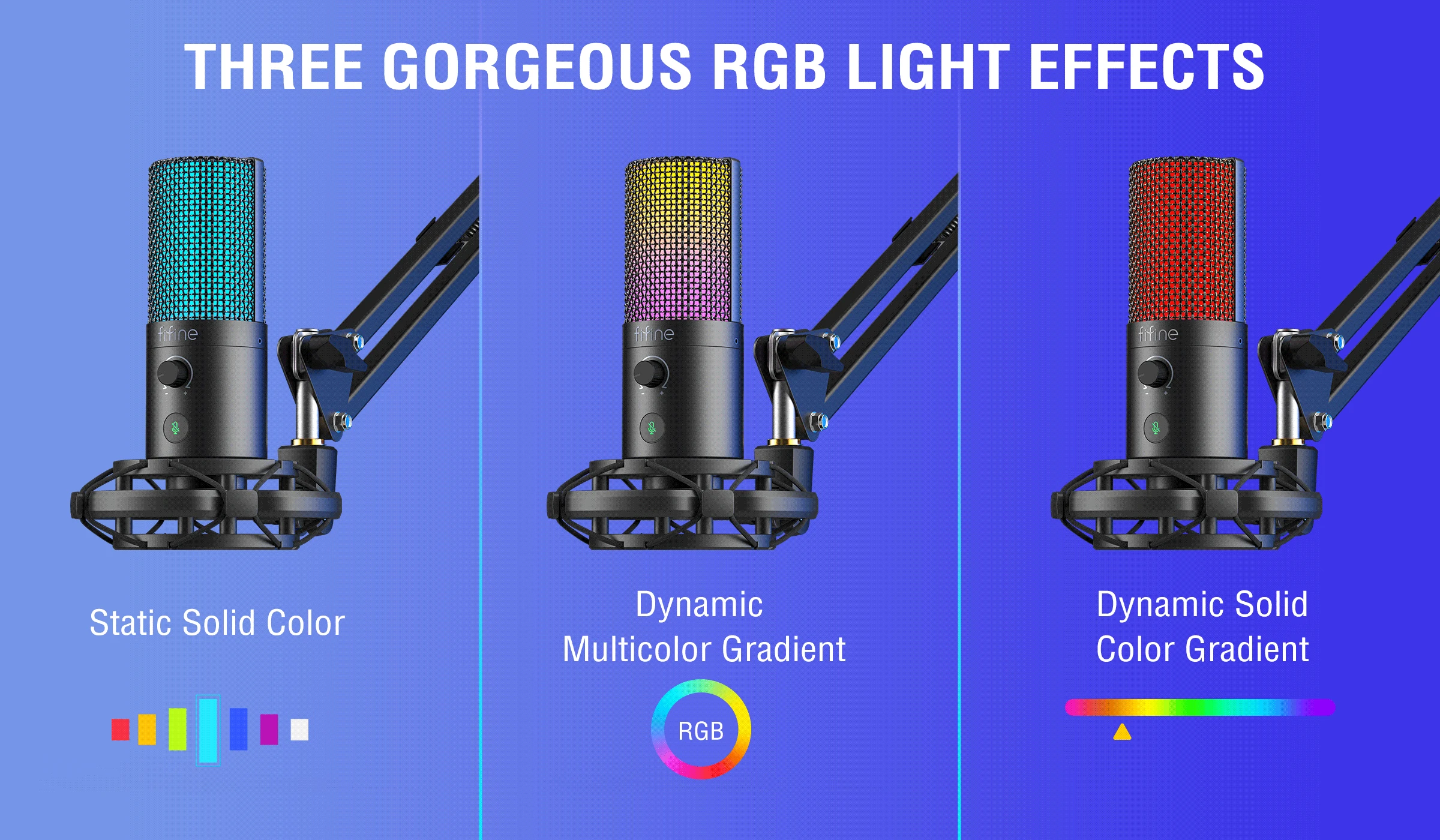 Fifine T669 Pro Usb Mic Microphone Professional Condenser Studio ...