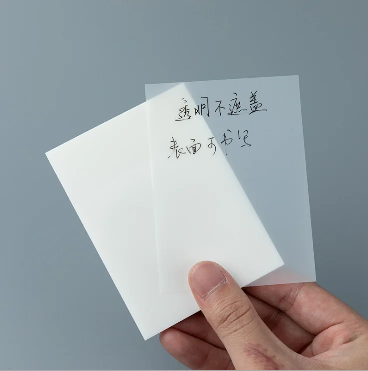 Clear Sticky Note Pads Waterproof Self-Adhesive Memo Removable N Times