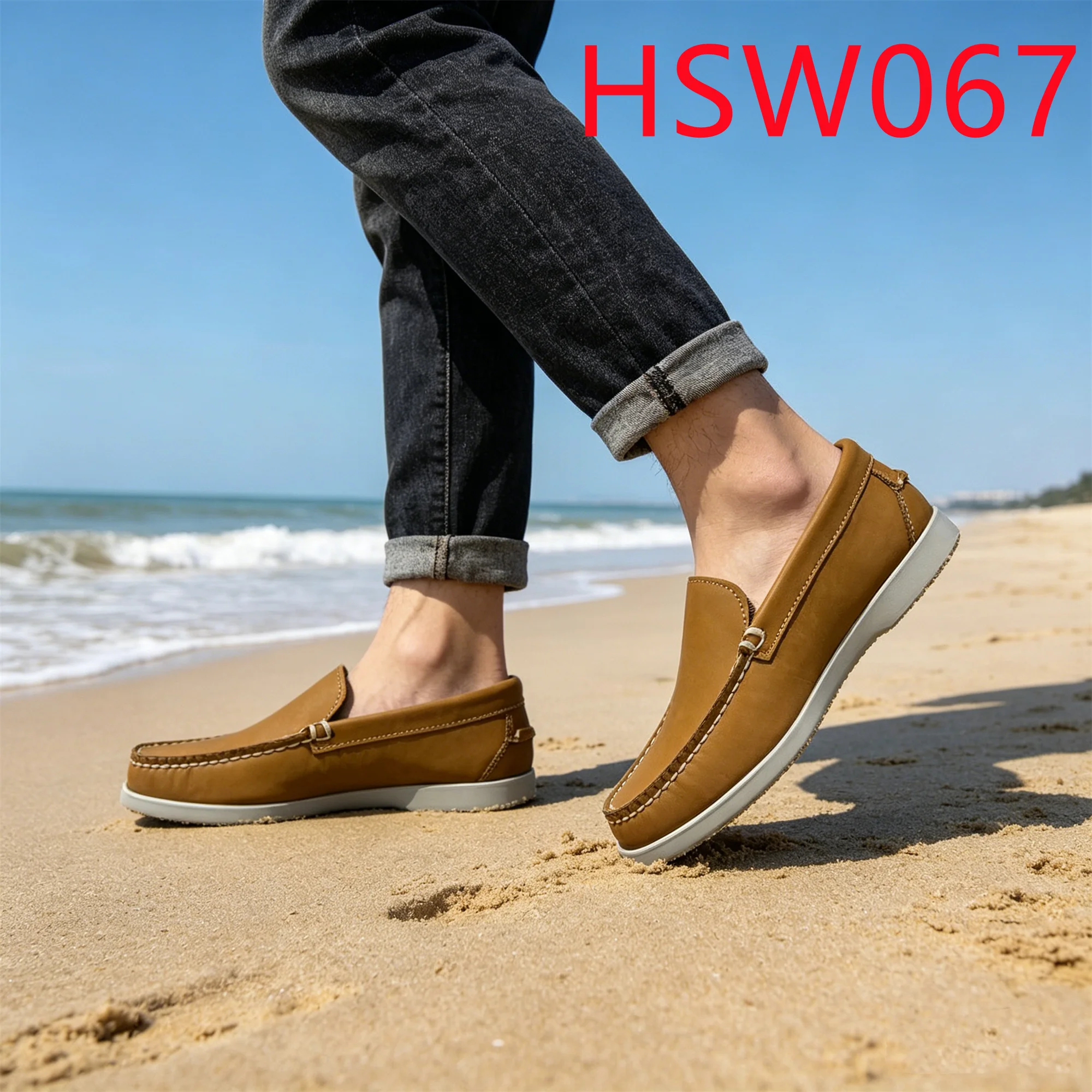 ZH,cheap Price Genuine Leather Handmade Boat Shoes Small Size 27-47 Classic Peas Shoes for Student/adult HSW067