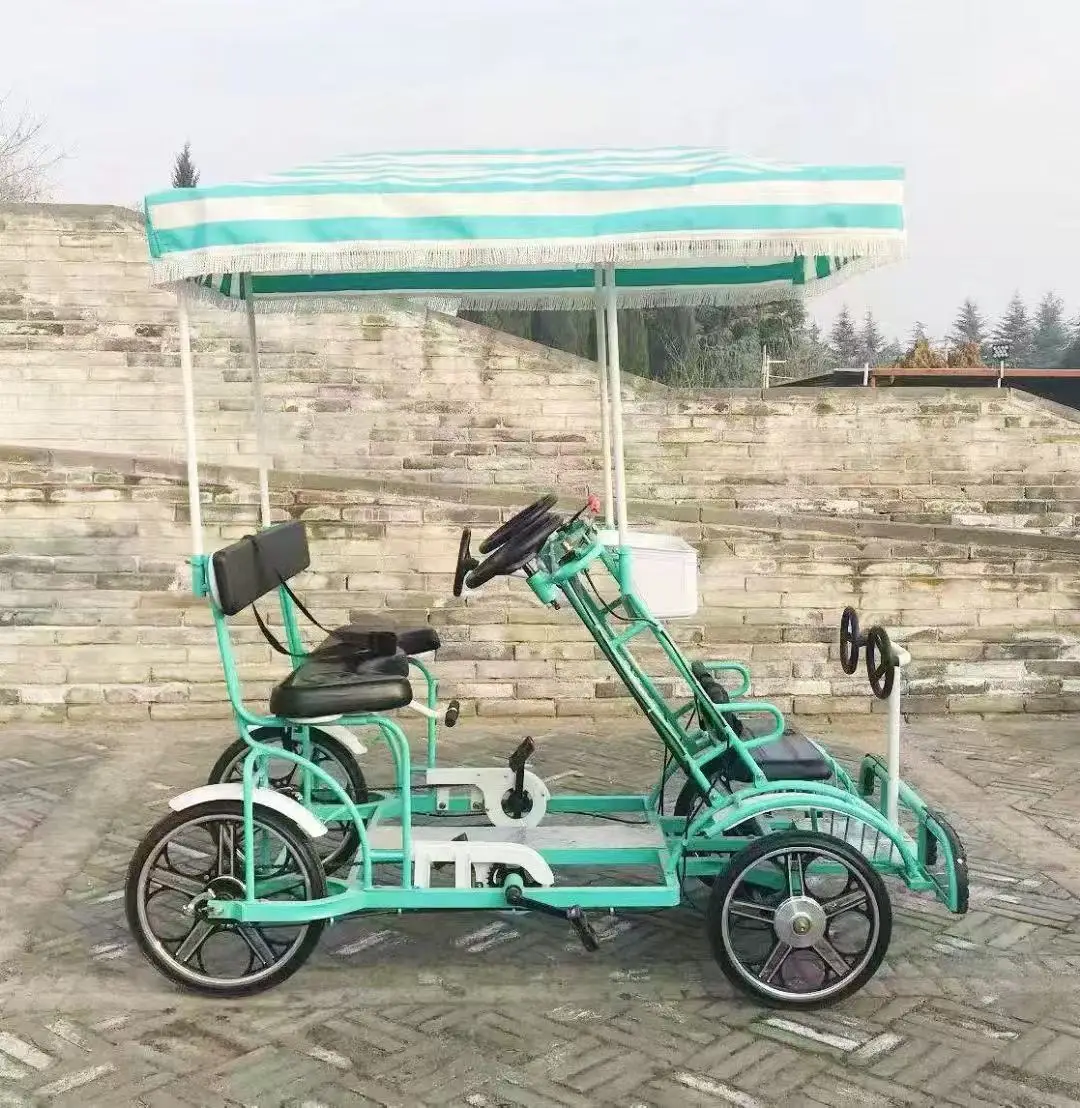 Seater Bike Colorful tandem Bike/4 Seater Quad Steel Frame tandem  Bike/tandem Bicycle4 Wheel Quad Bike