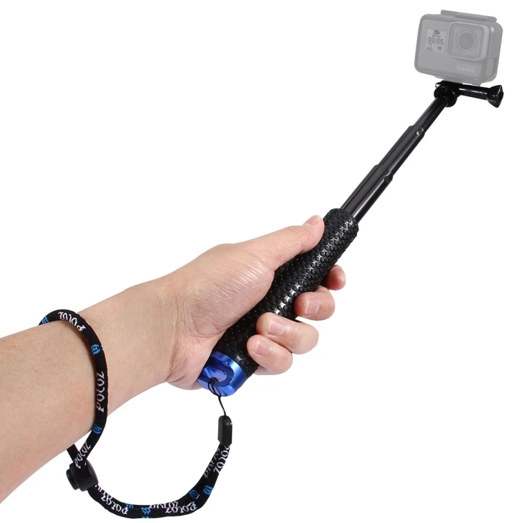 Ready to Ship PULUZ Handheld Extendable Pole Monopod Camera Flexible Selfie Stick With Adjustable Hand Grips for Camera