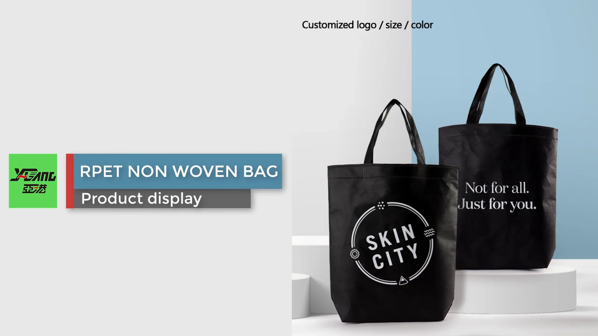 Reusable Custom Tote Bag Made From Recyclable Environmentfriendly