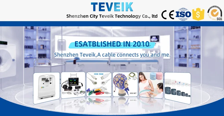 Erwachsene ECG Elektrode des TEVEIK-Hersteller EKG Elektroden-Kasten-Saugball-Lärm-3,0