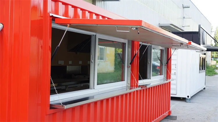 Commercial Modular Kitchen Shipping Container Store Prefab Container Shop