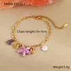 สร้อยข้อมือปลาดาวสีม่วง NMSB-E4510-1