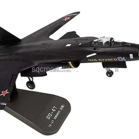 1/72 ダイキャスト製ミリタリーモデル SU-47 ロシア軍戦闘機 模型