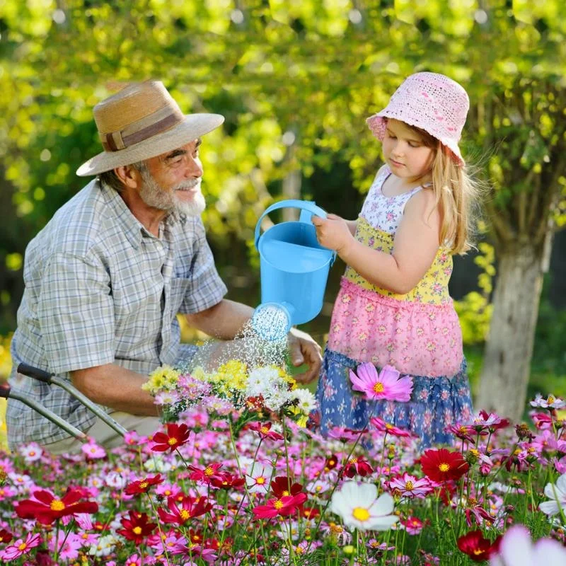 Садовые банки для воды объемом 1 2 литров оцинкованная металлическая поливочная баночка с антикоррозийным порошковым покрытием посадки детей в помещении и на улице