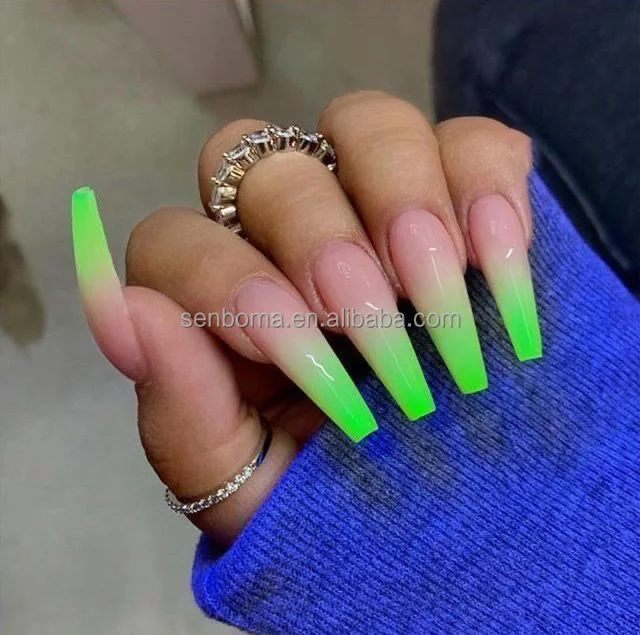Tuyển chọn 200 mẫu neon green ombre nails được yêu thích nhất