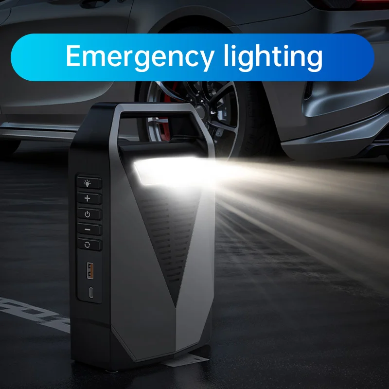 Peak 2000A Jump Starter with Air Compressor 150 Psi Portable Car Emergency Tools Tire Inflator Motorcycle Pump USB-C 12V