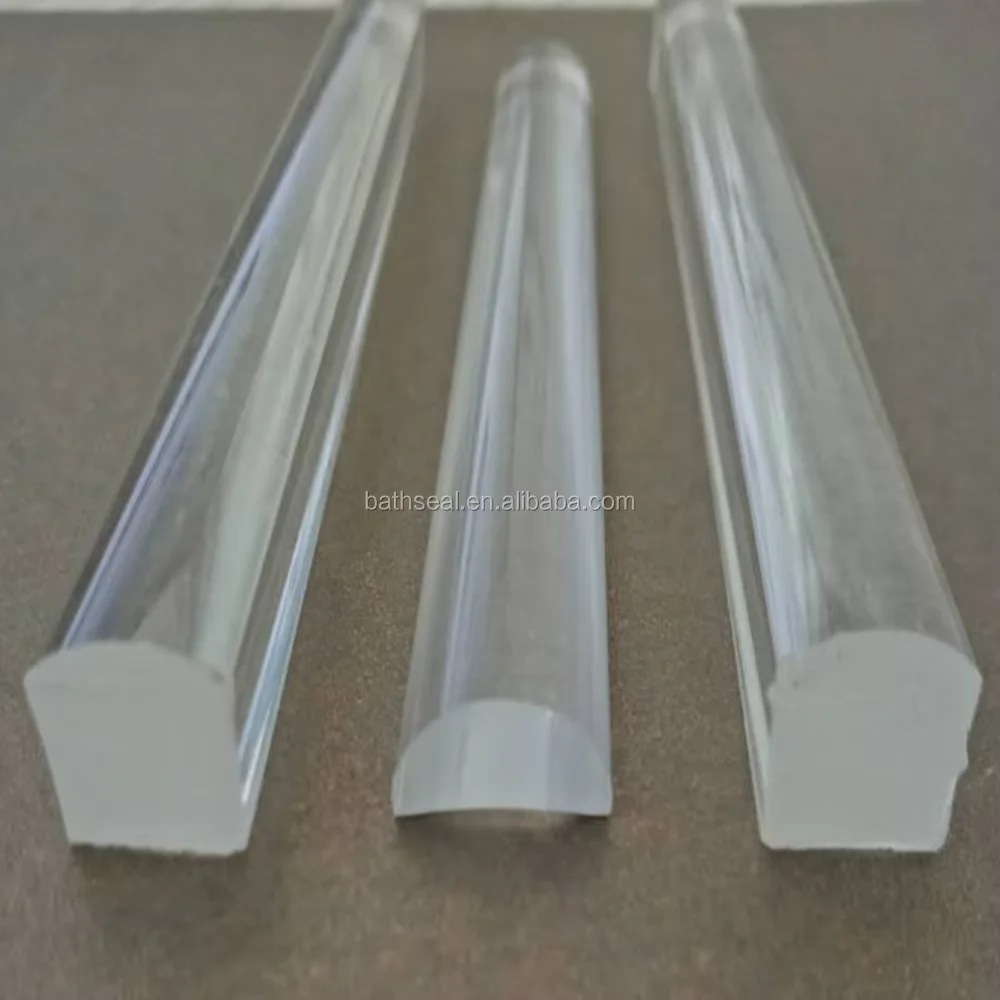product factory seal acrylic material  glass door bottom sealing strip-5