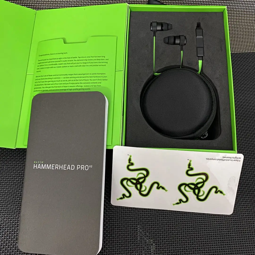 In Stock For Razer Hammerhead Pro V2 In Ear E Sports Gaming Headset High Quanlity Wired Earphone Buy Razer Hammerhead Pro V2 Razer Professional Gaming Headset Product On Alibaba Com