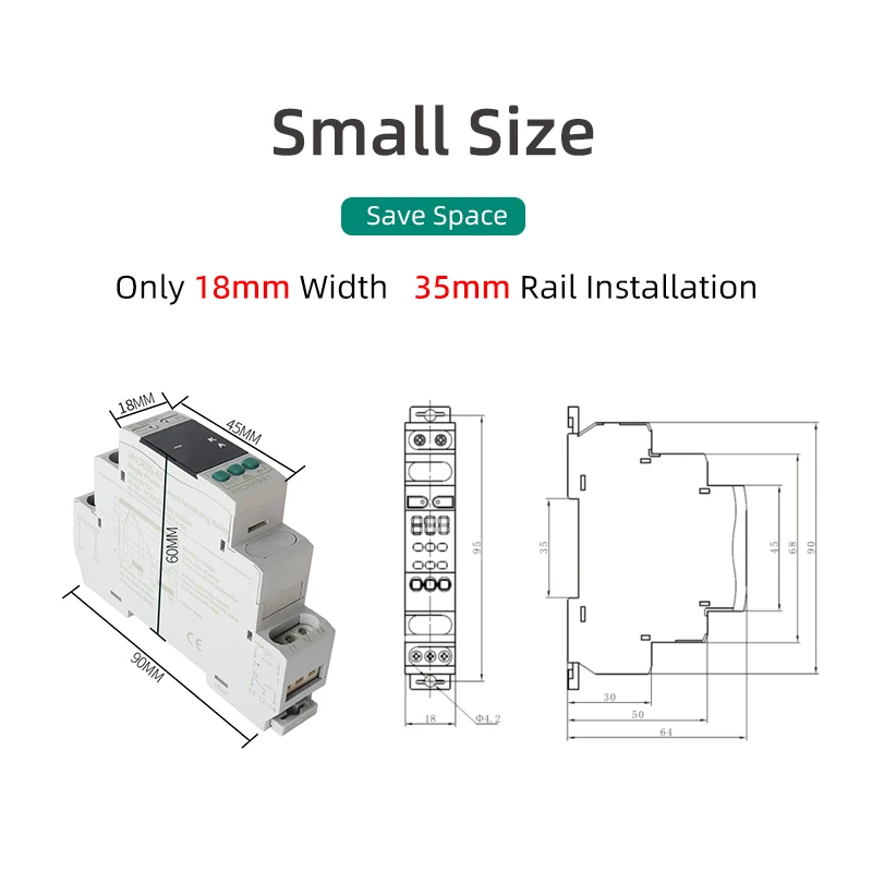 CSQ HYCRUI8S-A1 Single Phase Voltage Current Monitoring Relay AC DC Monitor Undervoltage Overcurrent Digital Timer Relay