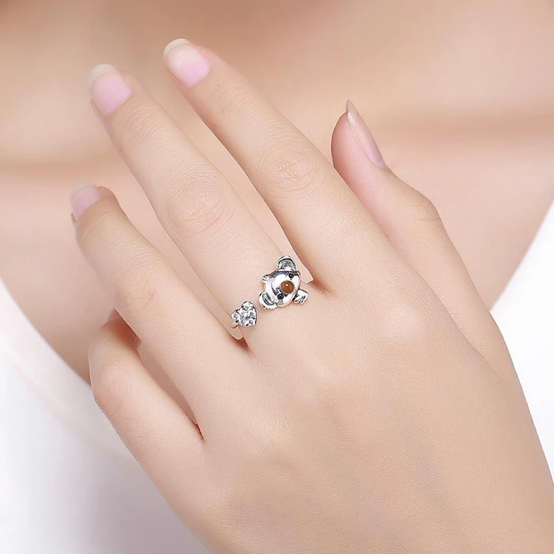 アクセサリー vintage silver 925 koala ring vintage silver 925 koala ring