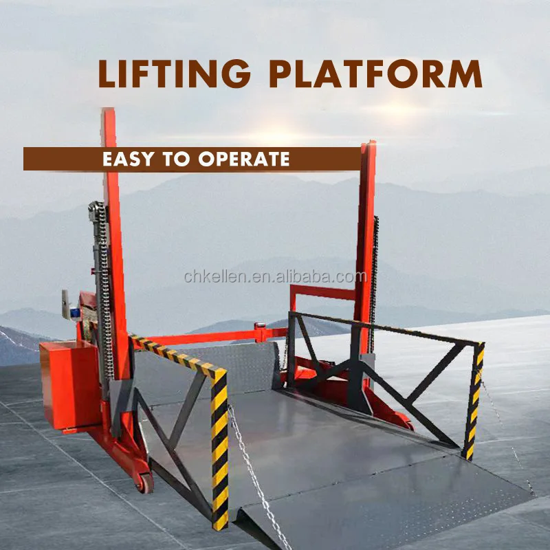 Loading and Unloading Lifting Platform Loading Capacity 2 Tons for ...