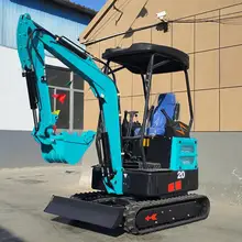 FREE SHIPPING EPA Farm Used mini excavators hyundai kubota engine small digger Excavators 1 ton 2 ton Machine Prices