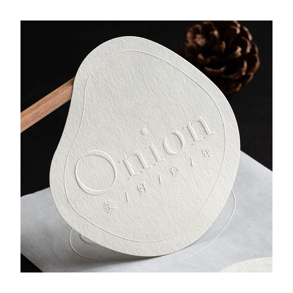 Sticker Embossed Label LOGO Printing Custom Sealing Matte Sticker Custom Adhesive Brand logo Sticker